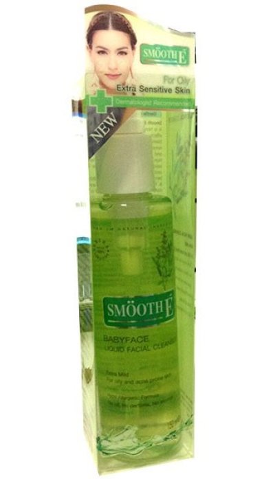 Smooth E babyface liquid facial cleanser 150 ml สมูทอี เบบี้เฟส ลิขวิด เฟเชี่ยล คลีนเซอร์ (สำหรับผิวแพ้ง่าย)