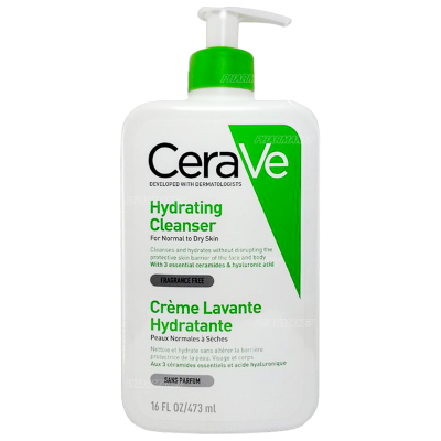 Cerave hydrating cleanser 473 มล เซราวี ไฮเดรติ้ง คลีนเซอร์ ทำความสะอาดสำหรับผิวแห้งถึงแห้งมาก