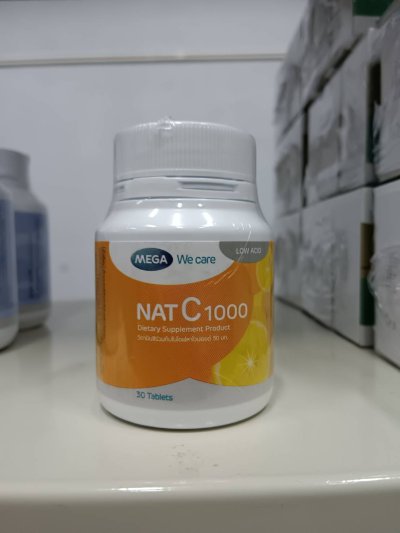 MEGA NAT C 1000MG TAB 30'S (FOOD) mega we care