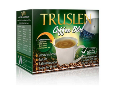 Truslen coffee bloc (10ซอง/กล่อง) ทรูสเลน คอฟฟี่ บล๊อค กาแฟปรุงสำเร็จชนิดผง