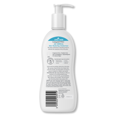 Cetaphil Pro AD Derma Skin Restoring Moisturizer 145มล เซตาฟิล โลชั่นบำรุงผิว ลดผื่นภูมิแพ้ผิวหนัง ผิวแห้ง ผิวคัน