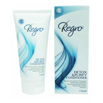 Regro detox&purify conditioner 170มล รีโกร ครีมนวดผม สูตรดีท็อกซ์