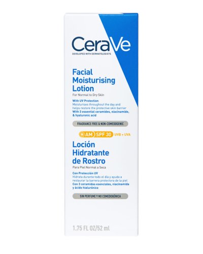 Cerave facial moisturising lotion am spf30 52 มล เซราวี โลชั่นบำรุงผิวหน้า พร้อมกันแดดสำหรับตอนเช้า