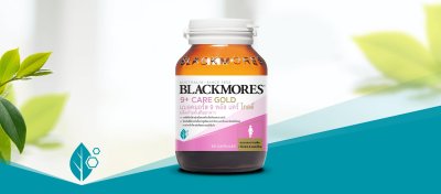 Blackmores 9+ care gold 60 แคปซูล แบลคมอร์ส 9 พลัส แคร์โกลด์ สำหรับคุณผู้หญิง