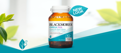 Blackmores omega dha 60 แคปซูล แบลคมอร์ส โอเมก้า ดีเอชเอ