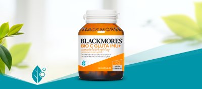 Blackmores bio c gluta imu+ แบลคมอร์ส ไบโอ ซี กลูต้า ไอมู+ 30 เม็ด