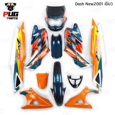  pugparts_Dash_new_เขียวG127_ขาว_ส้ม