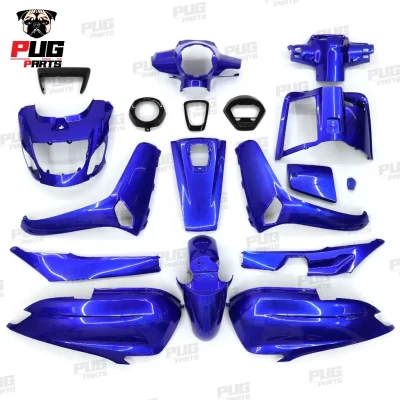 pugparts_Giorno_2024_น้ำเงินเเก้ว4ชิ้นดำ