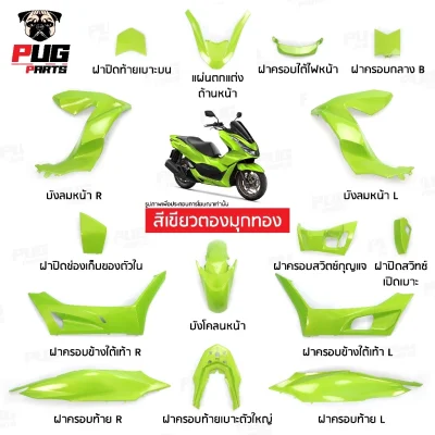 pugparts_Pcx160_2021_2024_เขียวตองมุกทอง