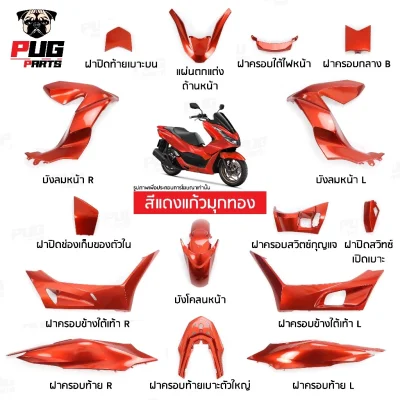 pugparts_Pcx160_2021_2024_แดงแก้วมุกทอง