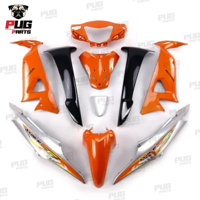  pugparts_wave100s_ส้มมุกทองท้ายเทาบังลมดำ