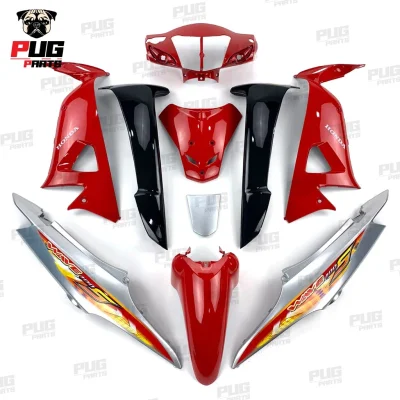 pugparts_wave100s_แดงสดท้ายเทาบังลมดำ