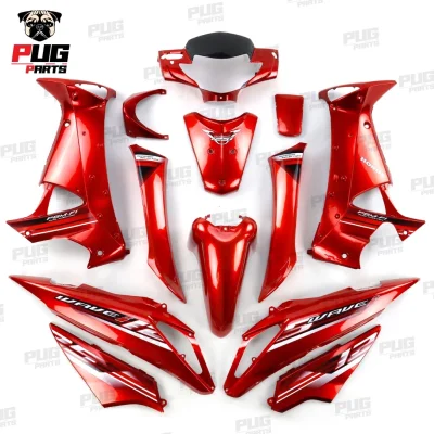 pugparts_wave125i_ไฟเลี้ยวบังลม_สีล้วน_แดงแก้ว