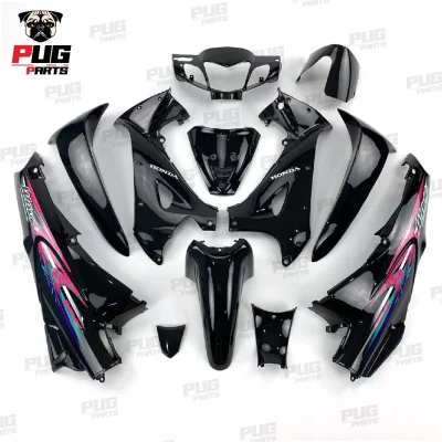 pugparts_wave125R_หัวแหลม_สีล้วน_ดำเงา