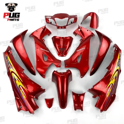 pugparts_wave125R_หัวแหลม_สีล้วน_แดงแก้ว