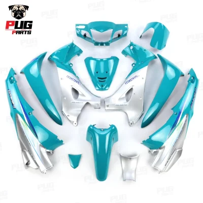 pugparts_wave125R_หัวแหลม_สีตัด_เขียวมิ้นตัดเทา