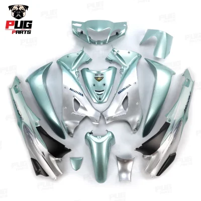 pugparts_wave125R_หัวแหลม_สีตัด_เขียวลิมิเต็ดตัดเทา