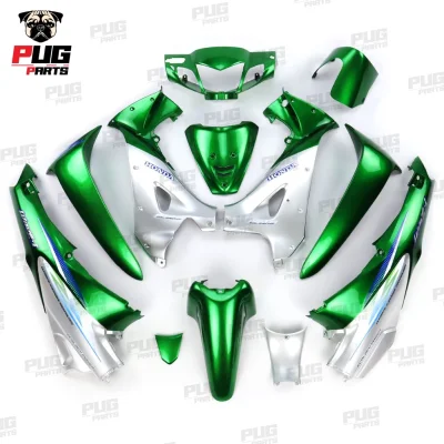 pugparts_wave125R_หัวแหลม_สีตัด_เขียวแก้วตัดเทา
