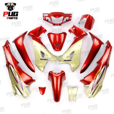 pugparts_wave125R_หัวแหลม_สีตัด_แดงแก้วตัดทอง