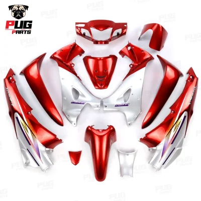 pugparts_wave125R_หัวแหลม_สีตัด_แดงแก้วตัดเทา