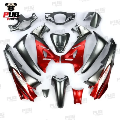 pugparts_wave125s_หัวเถืก_ทูโทน_เทาควันตัดแดงแก้ว