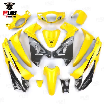 pugparts_wave125s_หัวเถืก_ทูโทน_เหลืองตัดเทาดำ