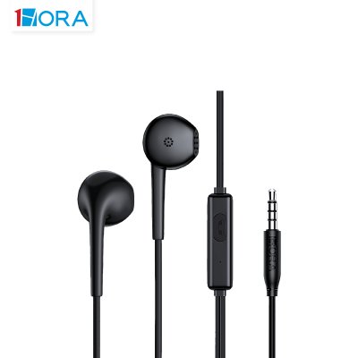 1HORA AUT122 หูฟังมีสาย 3.5mm | เสียงคุณภาพสูง | ไมค์ในตัว