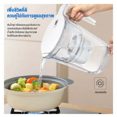 Philips AWP2937WHT เหยือกกรองน้ำ 3.4L ลดสารตะกั่ว 99%