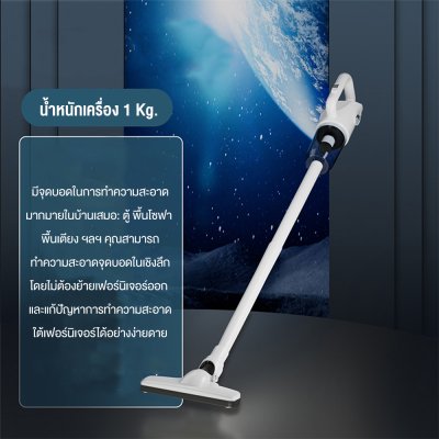 ZOLELE เครื่องดูดฝุ่นไร้สายแบบใช้มือถือ 7500pa