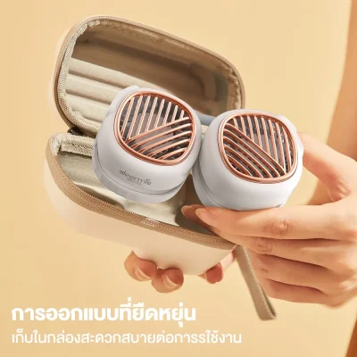 Deerma GB100 พัดลมคล้องคอไร้สาย ชาร์จไฟด้วย USB 5V