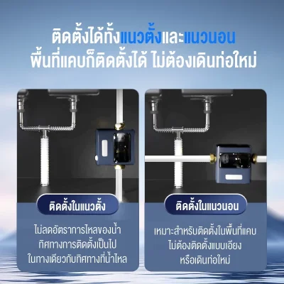 Philips water AWP1889 ตัวกรองน้ำประปา มีระบบล้างแบบย้อนกลับอัตโนมัติ การกรอง 2 ขั้นตอน ติดตั้งได้ทั้งแนวตั้งและแนวนอน