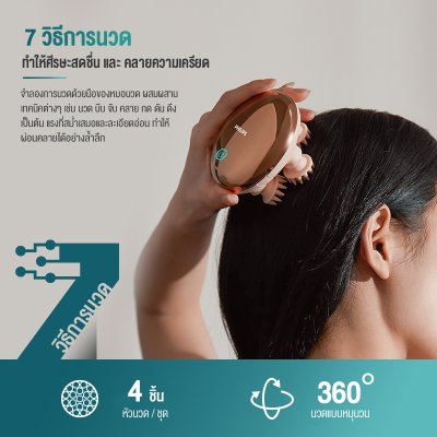 Philips PPM1301 เครื่องนวดศีรษะ SyncMotion กันน้ำ IP67
