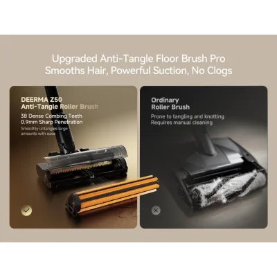 DEERMA Z50 Cordless Vacuum Cleaner 27000Pa แท่นดูดฝุ่นอัตโนมัติ กันผมพัน Anti-Tangle