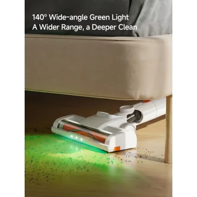 Deerma G40s Max Cordless Vacuum Cleaner เครื่องดูดฝุ่นไร้สาย แรงดูด 22kPa พร้อมไฟสีเขียวส่องฝุ่นมุมกว้าง 140°