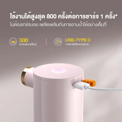 DEERMA CP01 ไร้สาย ที่ตีฟองโฟม สบู่เหลว โฟมล้างมือ/ล้างหน้า เครื่องตีโฟมไฟฟ้า Electric Foam Machin