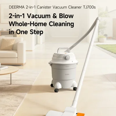 Deerma TJ700s เครื่องดูดฝุ่น 2-in-1 Vacuum & Blow เครื่องดูดและเป่าฝุ่น Canister Vacuum Cleaner 17,000Pa