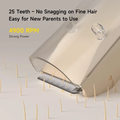 Deerma LF01 Baby Hair Clipper ปัตตาเลี่ยนตัดผมเด็ก 3-in-1 ดีไซน์ปลอดภัยป้องกันการขีดข่วน ตัดพร้อมดูดเศษผมอัตโนมัติ