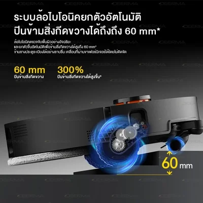 Deerma X80 Ultra หุ่นยนต์ดูดฝุ่นถูพื้นในตัว แรงดูด23kPa เทฝุ่น/ล้างผ้าถู/เติมน้ำ/ดูดน้ำสกปรกอัติโนมัติ รองรับแอป Ml Home