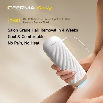 Deerma TM01 เครื่องกำจัดขน IPL เครื่องเลเซอร์กำจัดขน ระบบเย็น Cool & Comfortable อ่อนโยน กำจัดขนเกรดซาลอน ใน 4 สัปดาห์