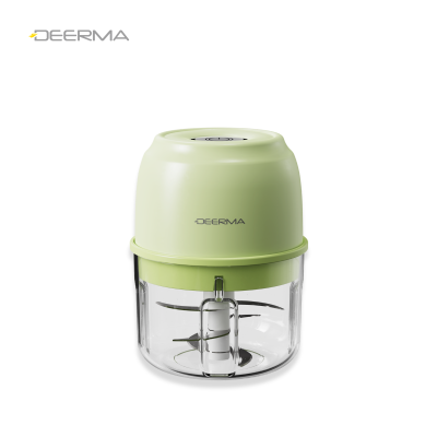 Deerma JR02 เครื่องบดสับไฟฟ้าขนาดเล็ก เครื่องบดพริกกระเทียม บดไวในปุ่มเดียว ไม่เลอะมือ ขนาดพกพา
