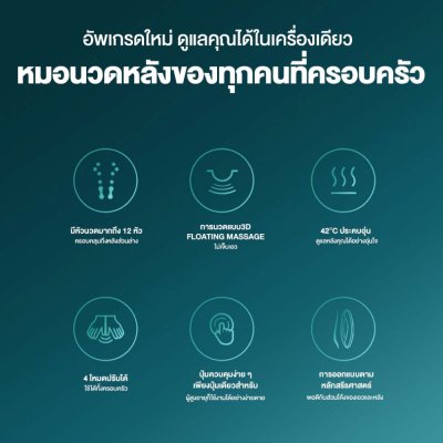 Philips Back Massage Pillow เครื่องนวดหลังนวดเอวไฟฟ้า