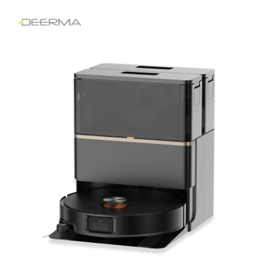 Deerma X80 Ultra หุ่นยนต์ดูดฝุ่นถูพื้นในตัว แรงดูด23kPa เทฝุ่น/ล้างผ้าถู/เติมน้ำ/ดูดน้ำสกปรกอัติโนมัติ รองรับแอป Ml Home