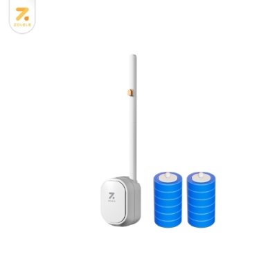 ZOLELE แปรงขัดชักโครก TD04 แบบใช้แล้วทิ้ง Disposable toilet brush มาพร้อมหัวแปรงรีฟิล 12 ชิ้น ติดตั้งแขวนหรือติดผนังได้