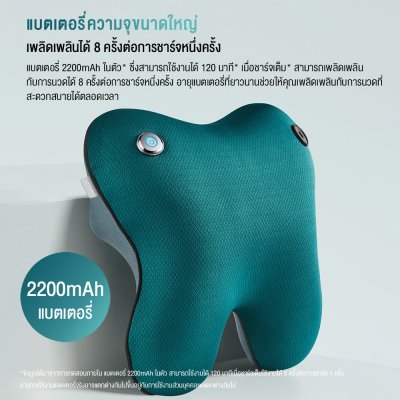 Philips PPM4311 เครื่องนวดหลังไร้สาย 3D ประคบร้อน 42°C