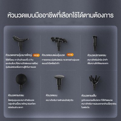 Philips เครื่องนวดมือถือ Fascia Gun Massage Gun