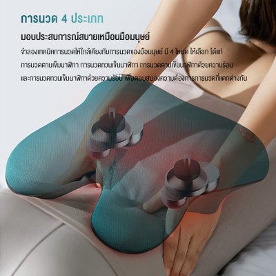 Philips PPM4311 เครื่องนวดหลังไร้สาย 3D ประคบร้อน 42°C