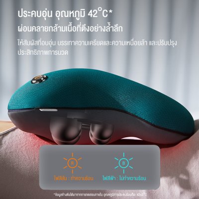 Philips PPM4311 เครื่องนวดหลังไร้สาย 3D ประคบร้อน 42°C