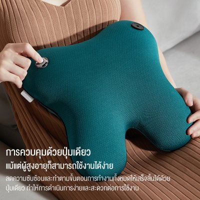 Philips PPM4311 เครื่องนวดหลังไร้สาย 3D ประคบร้อน 42°C