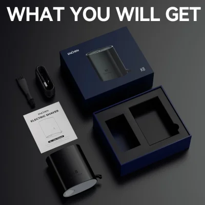 ENCHEN K8 เครื่องโกนหนวดไฟฟ้าขนาดเล็ก | กันน้ำ IPX7