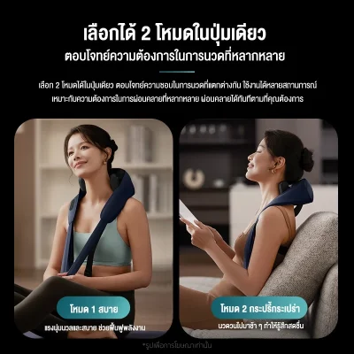 Philips PPM3322 เครื่องนวดคอ บ่า ไหล่ ใช้งาน 90 นาที